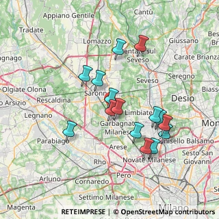 Mappa Via Banfi Monsignor Serafino, 21042 Caronno Pertusella VA, Italia (6.59267)