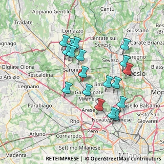 Mappa Via Banfi Monsignor Serafino, 21042 Caronno Pertusella VA, Italia (6.83667)