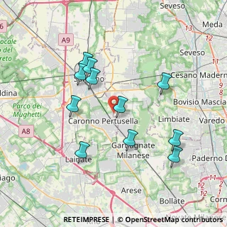 Mappa Via Banfi Monsignor Serafino, 21042 Caronno Pertusella VA, Italia (3.59091)