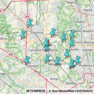 Mappa Via Banfi Monsignor Serafino, 21042 Caronno Pertusella VA, Italia (3.89533)