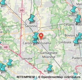 Mappa Via Banfi Monsignor Serafino, 21042 Caronno Pertusella VA, Italia (7.1465)
