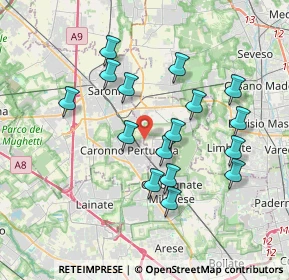 Mappa Via Banfi Monsignor Serafino, 21042 Caronno Pertusella VA, Italia (3.46875)