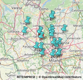 Mappa Via Banfi Monsignor Serafino, 21042 Caronno Pertusella VA, Italia (11.322)