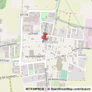 Mappa Via Roma, 30, 20877 Roncello, Monza e Brianza (Lombardia)