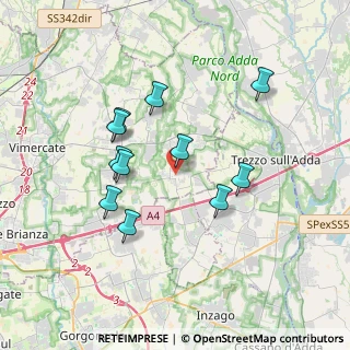 Mappa 20877 Roncello MB, Italia (3.26273)