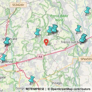 Mappa 20877 Roncello MB, Italia (5.65357)