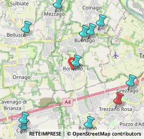 Mappa 20877 Roncello MB, Italia (2.79909)