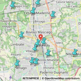 Mappa Via Amilcare Ponchielli, 20814 Varedo MB, Italia (2.60538)