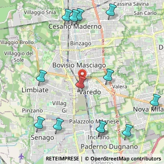 Mappa Via Amilcare Ponchielli, 20814 Varedo MB, Italia (2.84538)