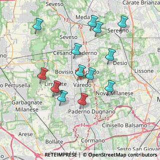 Mappa Viale Sant'Aquilino, 20814 Varedo MB, Italia (3.68071)
