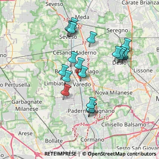 Mappa Viale Sant'Aquilino, 20814 Varedo MB, Italia (3.6165)