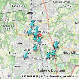Mappa Viale Sant'Aquilino, 20814 Varedo MB, Italia (1.52667)