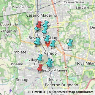 Mappa Viale Sant'Aquilino, 20814 Varedo MB, Italia (1.44769)