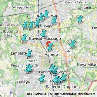 Mappa Viale Sant'Aquilino, 20814 Varedo MB, Italia (2.452)