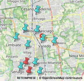 Mappa Viale Sant'Aquilino, 20814 Varedo MB, Italia (2.2)