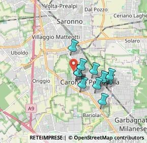 Mappa Via Matteotti Giacomo, 21042 Caronno Pertusella VA, Italia (1.23923)