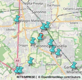 Mappa Via Matteotti Giacomo, 21042 Caronno Pertusella VA, Italia (2.15167)