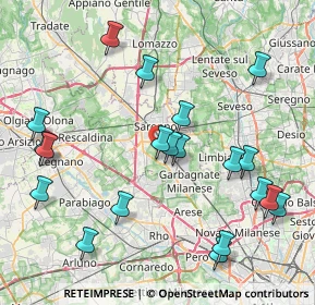 Mappa Via Matteotti Giacomo, 21042 Caronno Pertusella VA, Italia (9.205)