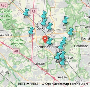 Mappa Via Matteotti Giacomo, 21042 Caronno Pertusella VA, Italia (3.46923)