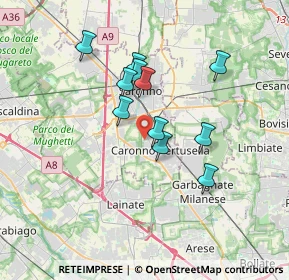 Mappa Via Matteotti Giacomo, 21042 Caronno Pertusella VA, Italia (2.87909)