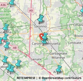 Mappa Via Matteotti Giacomo, 21042 Caronno Pertusella VA, Italia (6.8135)