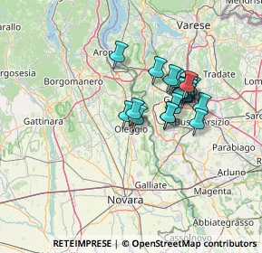 Mappa Via della Pace, 28047 Oleggio NO, Italia (10.5615)