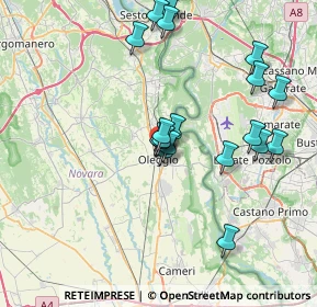Mappa Via della Pace, 28047 Oleggio NO, Italia (7.2335)