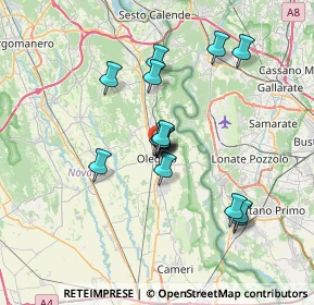 Mappa Via della Pace, 28047 Oleggio NO, Italia (5.806)