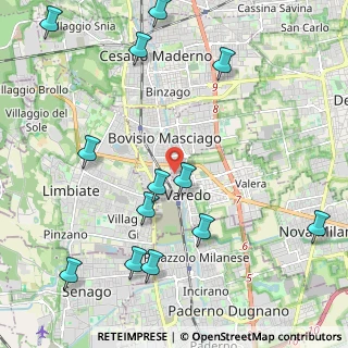 Mappa Via Ruggero Leoncavallo, 20814 Varedo MB, Italia (2.62077)
