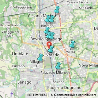 Mappa Via Ruggero Leoncavallo, 20814 Varedo MB, Italia (1.49273)