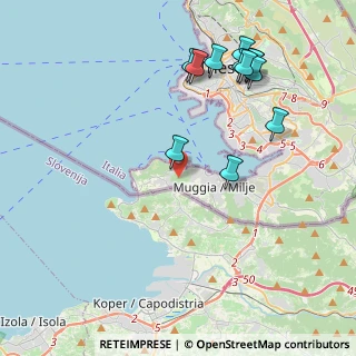 Mappa Strada Per Fontanella, 34015 Muggia TS, Italia (4.56)