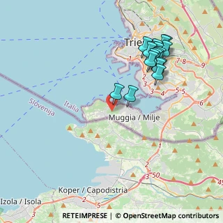 Mappa Strada Per Fontanella, 34015 Muggia TS, Italia (4.20294)
