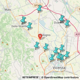 Mappa Via Kennedy, 36030 Motta VI, Italia (5.04733)