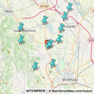 Mappa Via Kennedy, 36030 Motta VI, Italia (3.91727)
