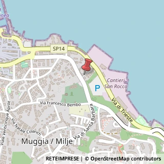 Mappa Via di Santa Barbara, 21, 34015 Muggia TS, Italia, 34015 Muggia, Trieste (Friuli-Venezia Giulia)