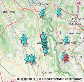 Mappa Viale Parco Mazza, 28047 Oleggio NO, Italia (7.14)