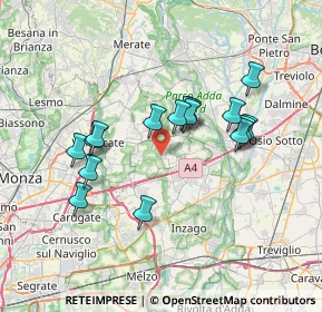 Mappa Via Ugo Foscolo, 20877 Roncello MB, Italia (6.27125)