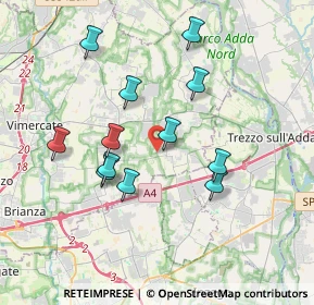 Mappa Via Ugo Foscolo, 20877 Roncello MB, Italia (3.38583)