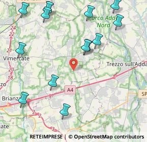 Mappa Via Ugo Foscolo, 20877 Roncello MB, Italia (5.26429)