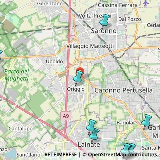 Mappa Via Giuseppe Verdi, 21040 Origgio VA, Italia (4.08769)