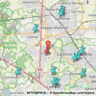 Mappa Via Giuseppe Verdi, 21040 Origgio VA, Italia (2.87308)
