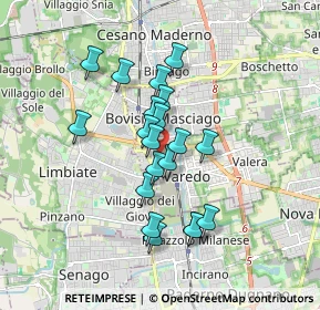 Mappa Via Alessandro Scarlatti, 20813 Bovisio-Masciago MB, Italia (1.41)