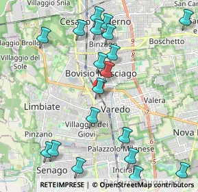 Mappa Via Alessandro Scarlatti, 20813 Bovisio-Masciago MB, Italia (2.44211)