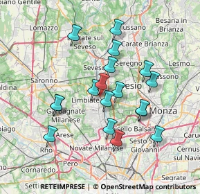 Mappa Via Alessandro Scarlatti, 20813 Bovisio-Masciago MB, Italia (6.44722)