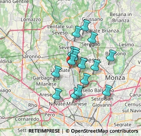 Mappa Via Alessandro Scarlatti, 20813 Bovisio-Masciago MB, Italia (5.20125)