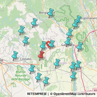 Mappa Via Giuseppe Mazzini, 13060 Roasio VC, Italia (9.646)