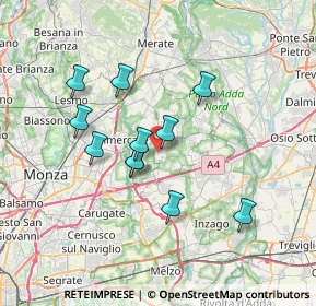 Mappa Via Vimercate, 20876 Ornago MB, Italia (6.02273)