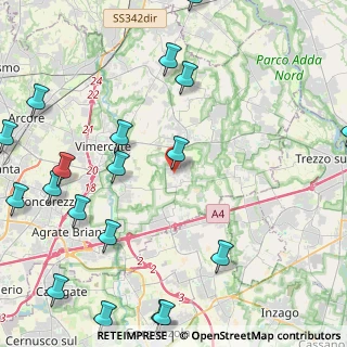Mappa Via Vimercate, 20876 Ornago MB, Italia (6.36)