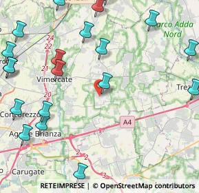 Mappa Via Vimercate, 20876 Ornago MB, Italia (5.9005)