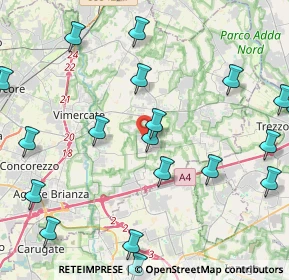 Mappa Via Vimercate, 20876 Ornago MB, Italia (5.4855)